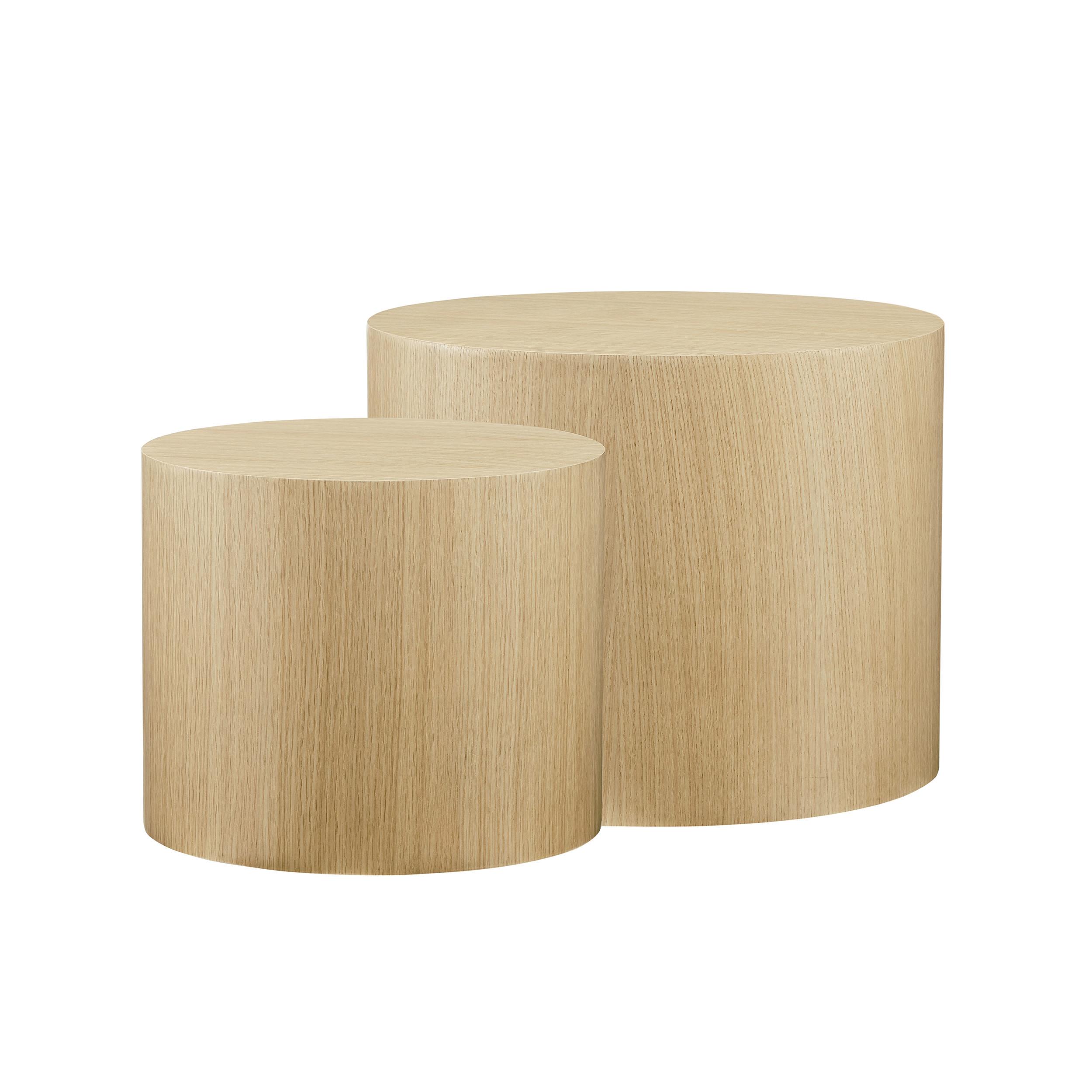 Couchtischset 2-teilig Eichefarben