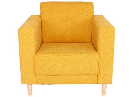 Tv Křeslo Geneve - žlutá, Moderní, textil (81/81/75cm) Tv Křeslo Geneve - žlutá, Moderní, textil (81/81/75cm)