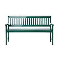 Gartenbank Mahagoniholz 3-Sitzer Brighton - Dunkelgrün/Grün, Natur, Holz (150/89/59cm) - Gardenson