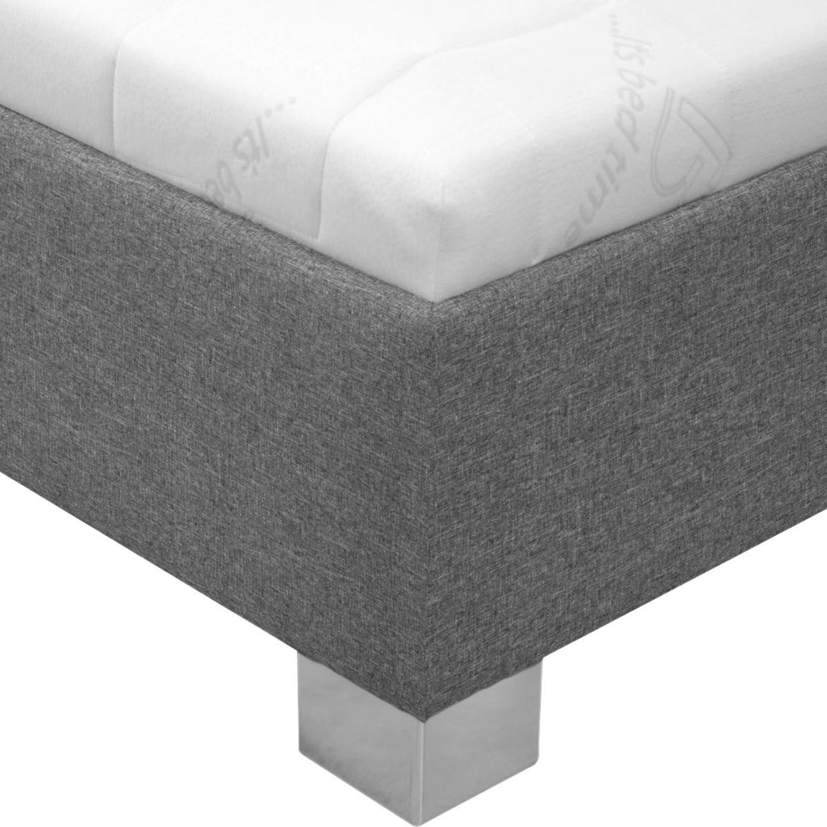 čalouněná postel STILO 120/200cm,šedá - šedá/bílá, dřevo/textil (120/200cm)
