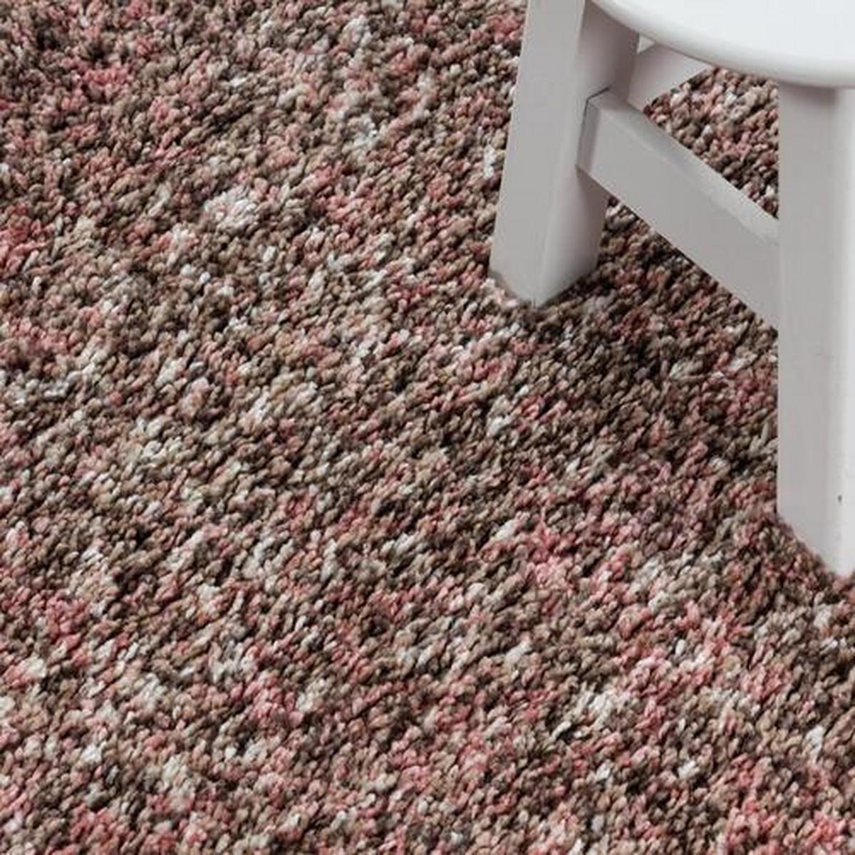 Hochflor Teppich Rosa Enjoy 140x200 cm - Rosa, KONVENTIONELL, Textil (140/200cm)