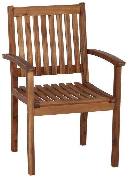 Gartensessel-Set 2-tlg. klappbar Akazienholz - Akaziefarben, KONVENTIONELL, Holz (59/92,5/62cm) - Siena Garden