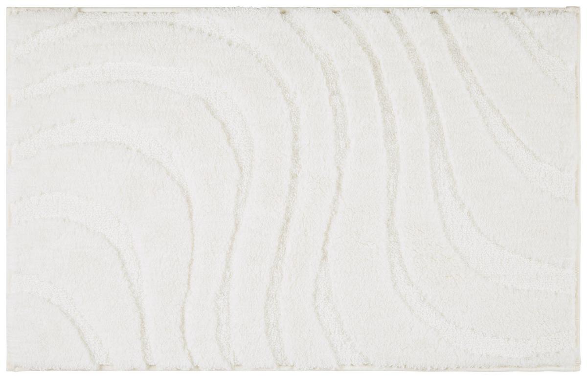 Fürdőszobaszőnyeg Jessie Kb. 50/80cm - fehér, Romantik / Landhaus, textil (50/80cm) - James Wood