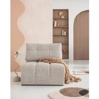 Sofaelement Lulu Taupe B: 96cm - Taupe/Schwarz, Design, Textil (96/94/96cm) - MID.YOU