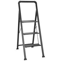 Leiter Solid W6 - Schwarz, Basics, Metall (42/128/5cm) - MID.YOU