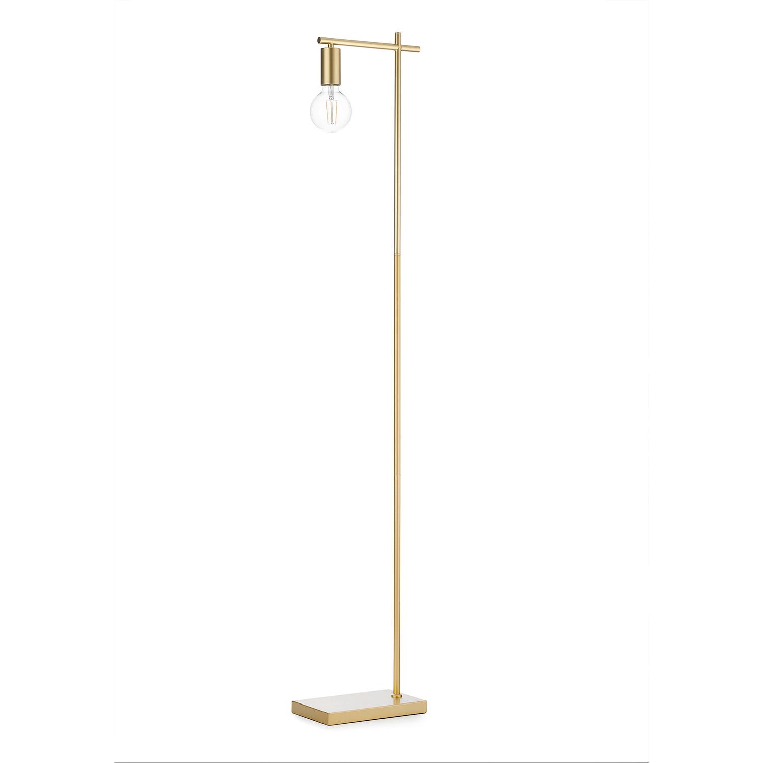 Stehleuchte Cross Bernsteinfarben L: 35 cm - Bernsteinfarben/Sahara, KONVENTIONELL, Kunststoff/Metall (35/15/150cm)