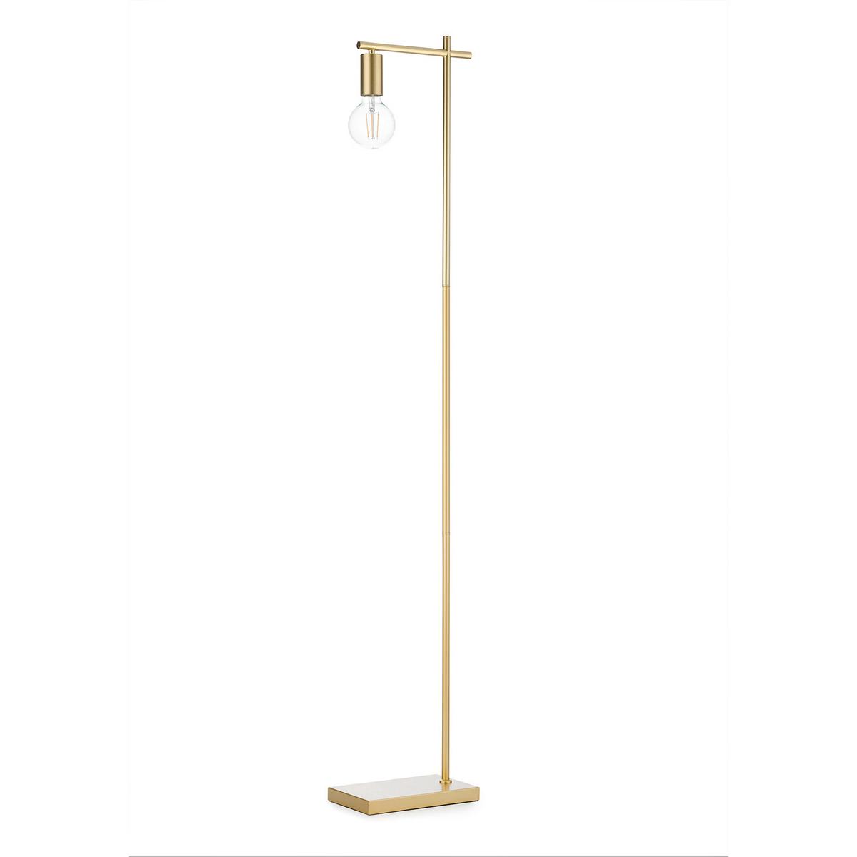 Stehleuchte Cross Bernsteinfarben L: 35 cm - Bernsteinfarben/Sahara, KONVENTIONELL, Kunststoff/Metall (35/15/150cm)