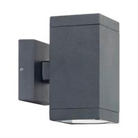 Kültéri Falilámpa Reto - fekete/átlátszó, üveg/fém (14cm)