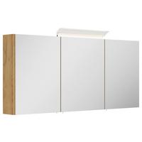 ZRCADLOVÁ SKŘÍŇKA SPIEGELSCHRANK 140 CM - barvy dubu, Moderní, kompozitní dřevo/sklo (140/62/17cm) - MID.YOU
