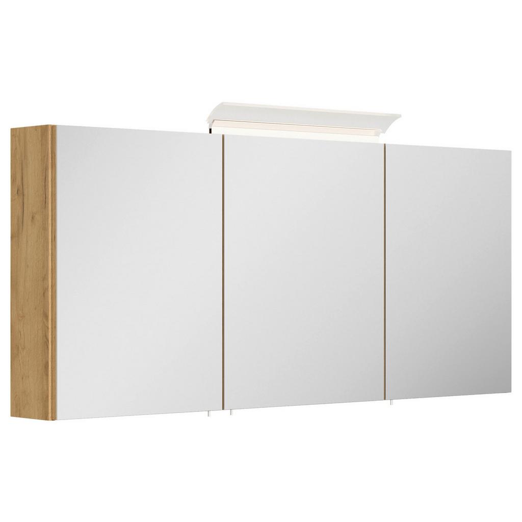 SPIEGELSCHRANK Eiche Dekor B: 140 cm