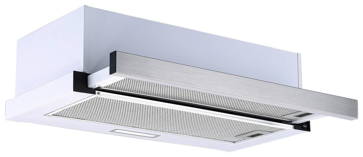 Dunstabzugshaube Tessa Edelstahlfarben B: 60 cm, Led - Edelstahlfarben, Trend, Metall (60/19,3/43cm) - Respekta