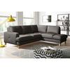 Ecksofa Fargo Dunkelbraun B: 234x190 Cm - Dunkelbraun/Buchefarben, Design, Leder/Textil (234/190cm) - Livetastic