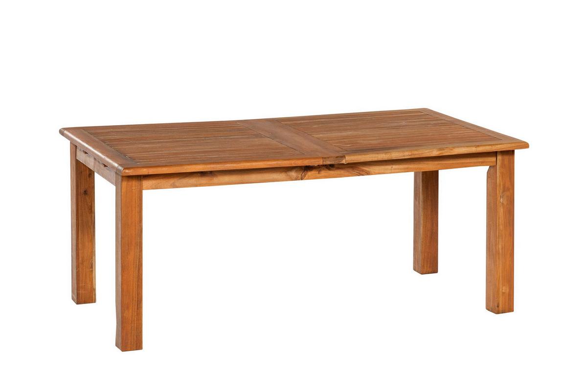 Gartentischgruppe 7tlg. Set - Beige/Akaziefarben, KONVENTIONELL, Holz/Textil - Gardenson