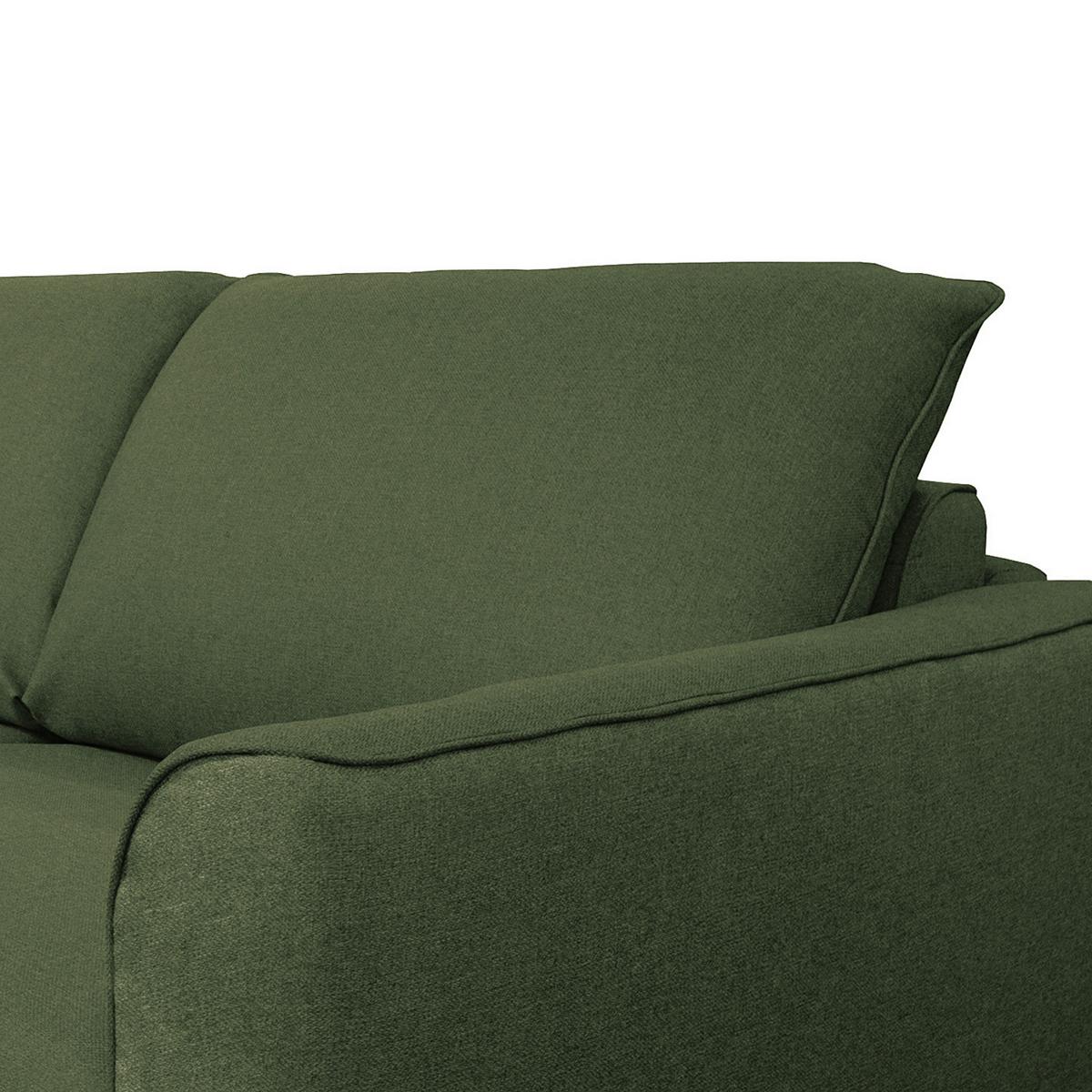 Schlafsofa Winter Dunkelgrün B: 195 cm - Dunkelgrün/Buchefarben, Design, Textil (195/90/102cm) - Livetastic