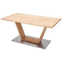 Esstisch Eiche Greta 180x90 cm mit Baumkante - Eichefarben, Design, Holz/Holzwerkstoff (180/90/77cm) - Livetastic