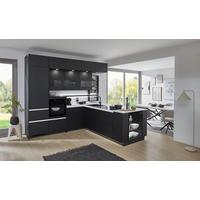 Eckküche Eastbourne - Schieferfarben/Graphitfarben, MODERN, Holzwerkstoff (303,2/264,5cm) - Vertico