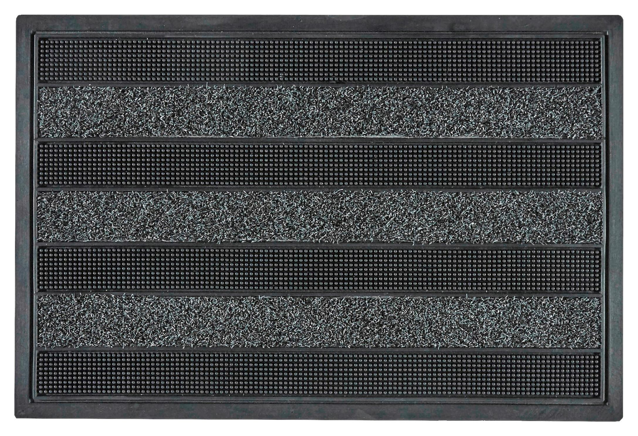 Fußmatte, 40x60 cm Cactus Anthra 40x60cm - Schwarz, Kunststoff (40/60cm) - Modern Living