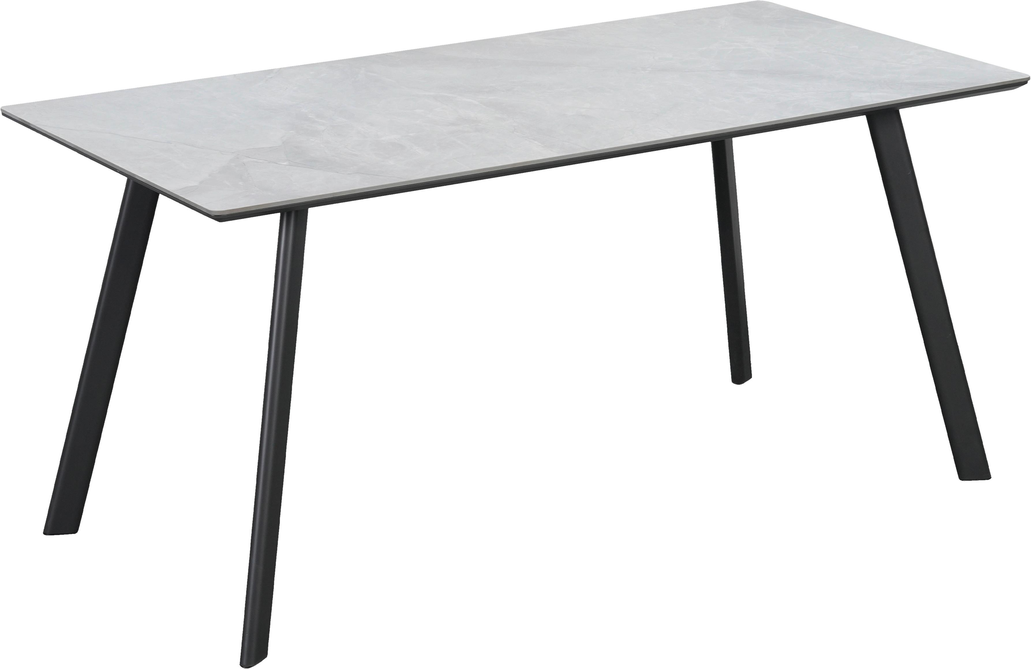 Esstisch George MDF Dekor grau, B: 160cm