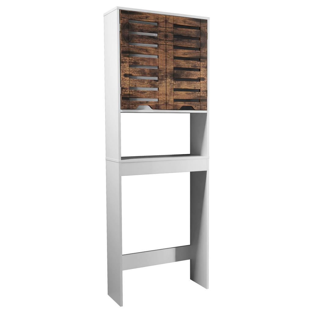 Waschmaschinenschrank Flonali Weiß/Eichefarben B: 63cm