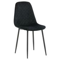 Stuhl-set Polar - Schwarz, Design, Textil/Metall (44/86/52cm) - Livetastic