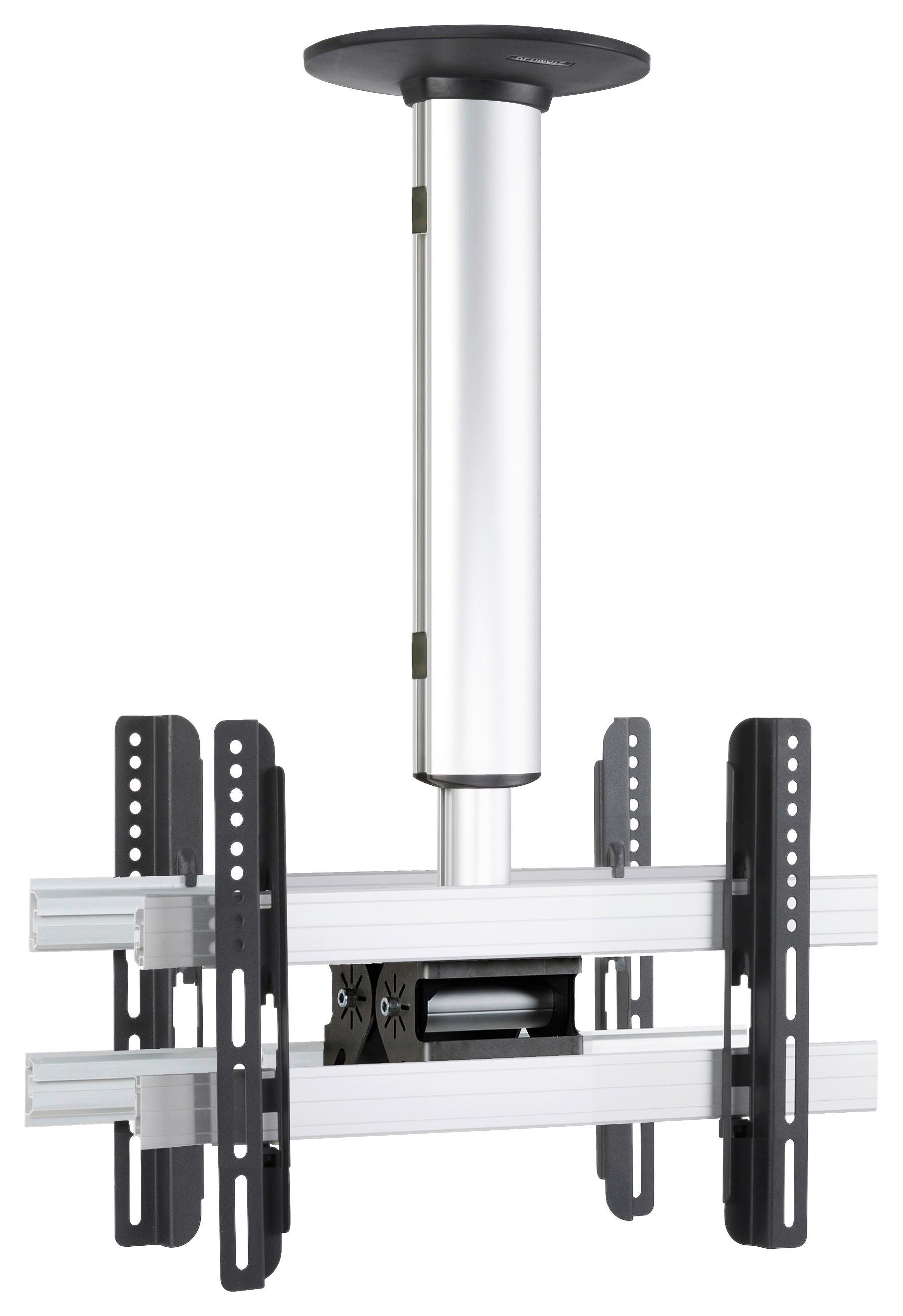 TV- Halterung cm Silberfarben B: 42 cm - Silberfarben, MODERN, Metall (42/50/19cm) - MID.YOU