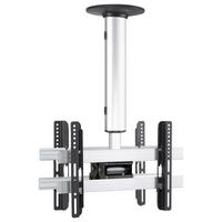 TV- Halterung cm Silberfarben B: 42 cm - Silberfarben, MODERN, Metall (42/50/19cm) - MID.YOU