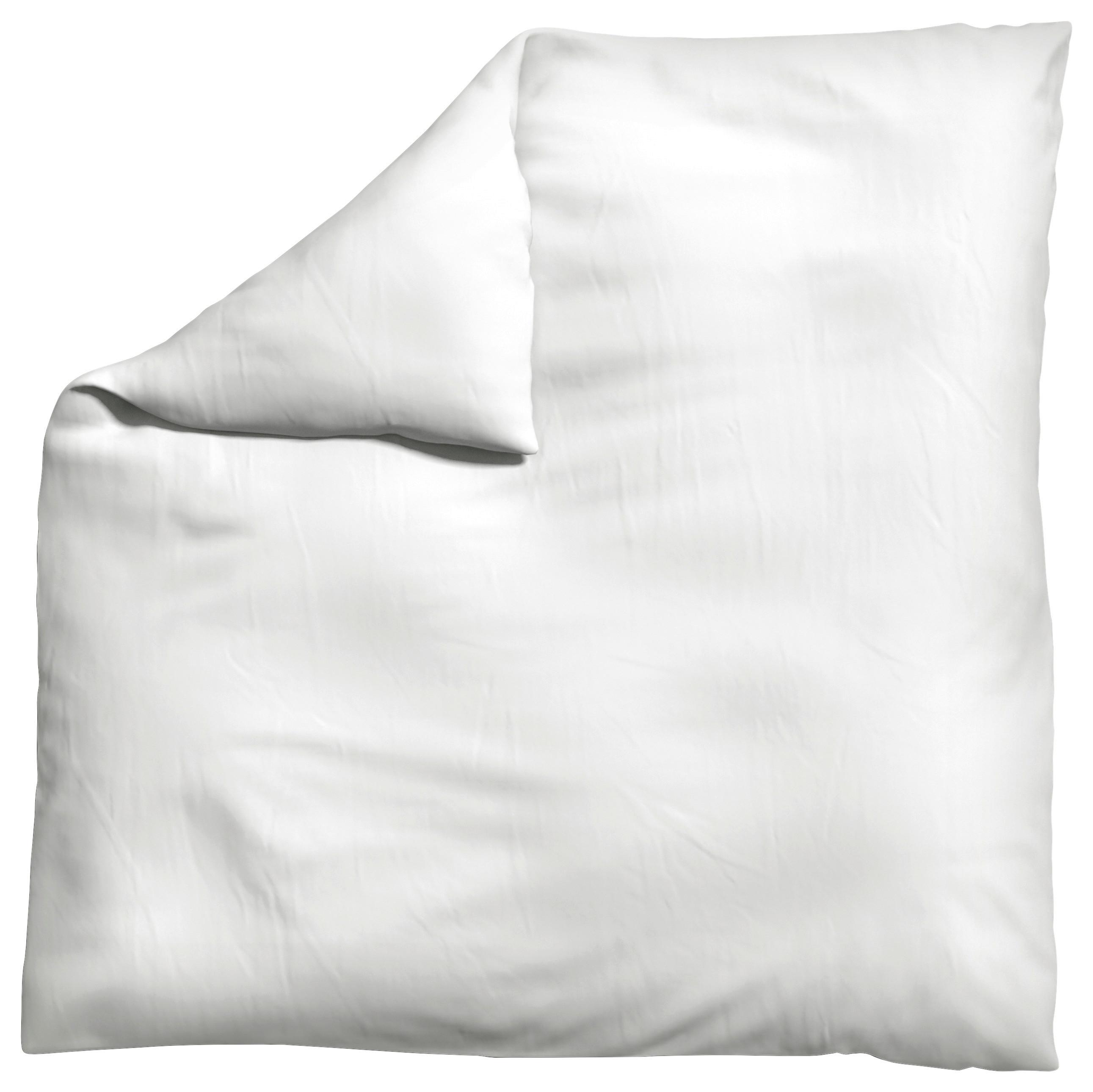 Bettdeckenbezug Knitted Jersey - Weiß, Basics, Textil (200/200cm) - Schlafgut