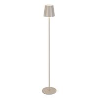 LED-Stehleuchte Liliana - Sandfarben/Weiß, MODERN, Kunststoff/Metall (22/130cm) - Luca Bessoni