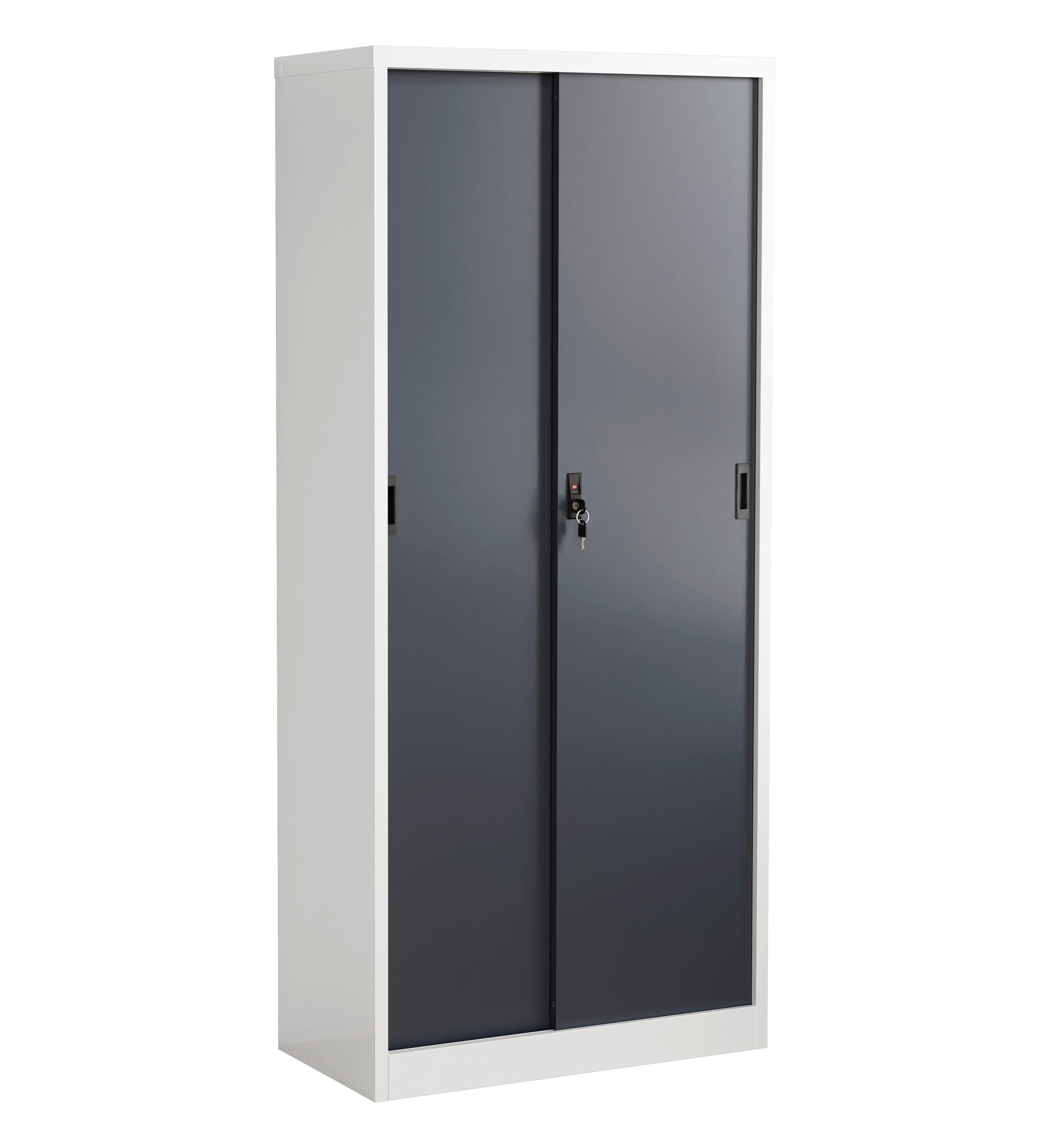 Aktenschrank Malivo Weiß/Anthrazit B: 80cm