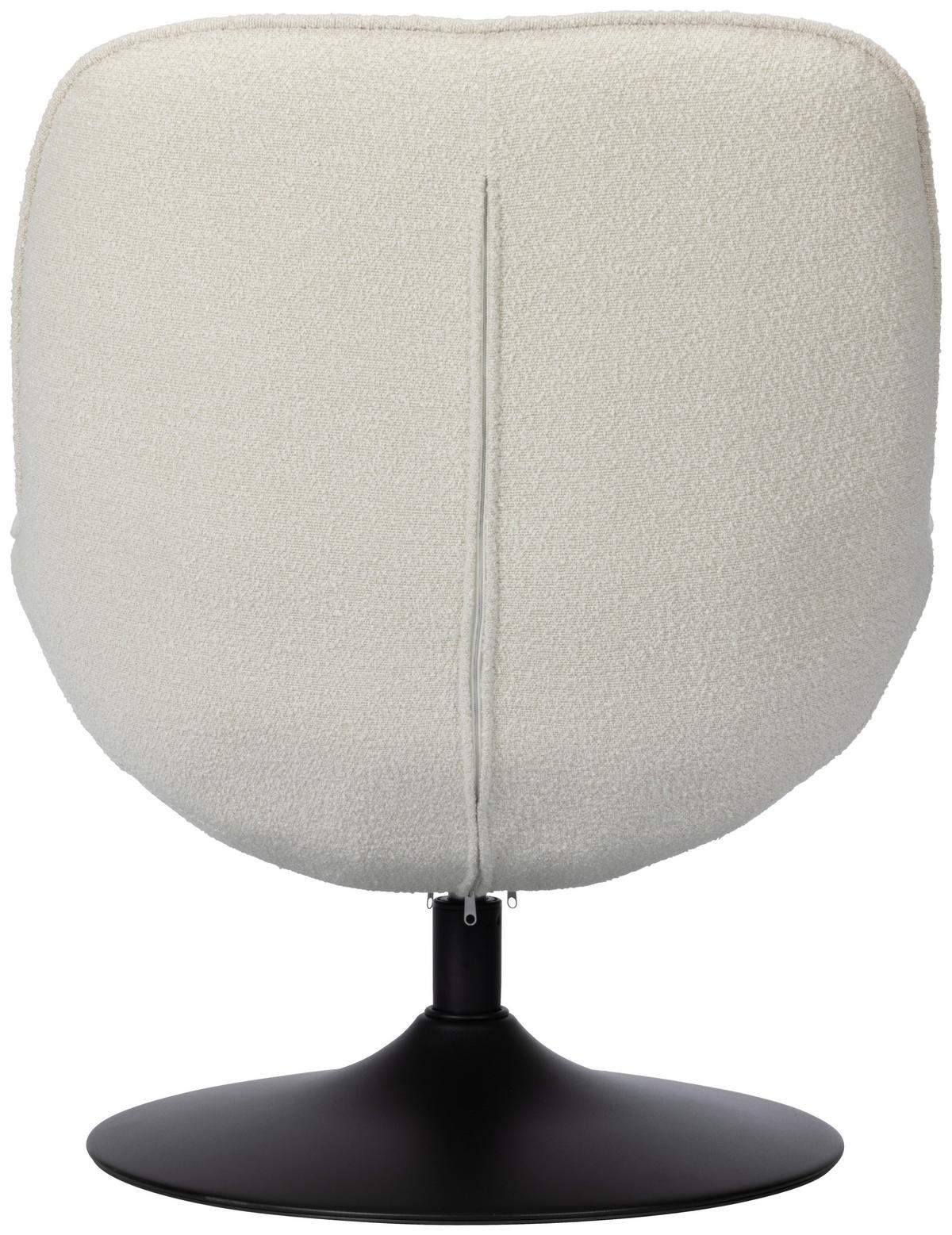 Relaxsessel Ramo Beige B: 69 cm - Beige/Schwarz, Basics, Textil/Metall (69/77/72cm) - Livetastic