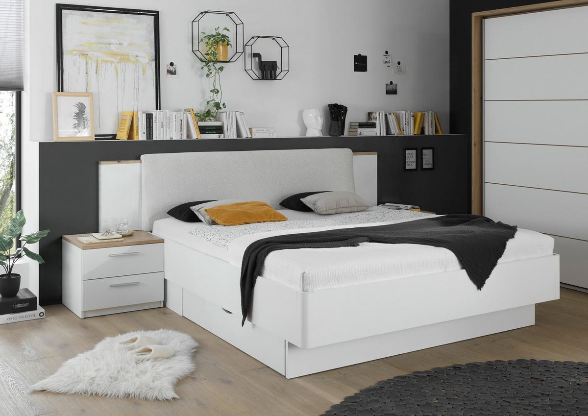 LED-Wandleuchte Kinkiet Rund Modern - Alufarben/Weiß, MODERN, Kunststoff (8/15/9,5cm)