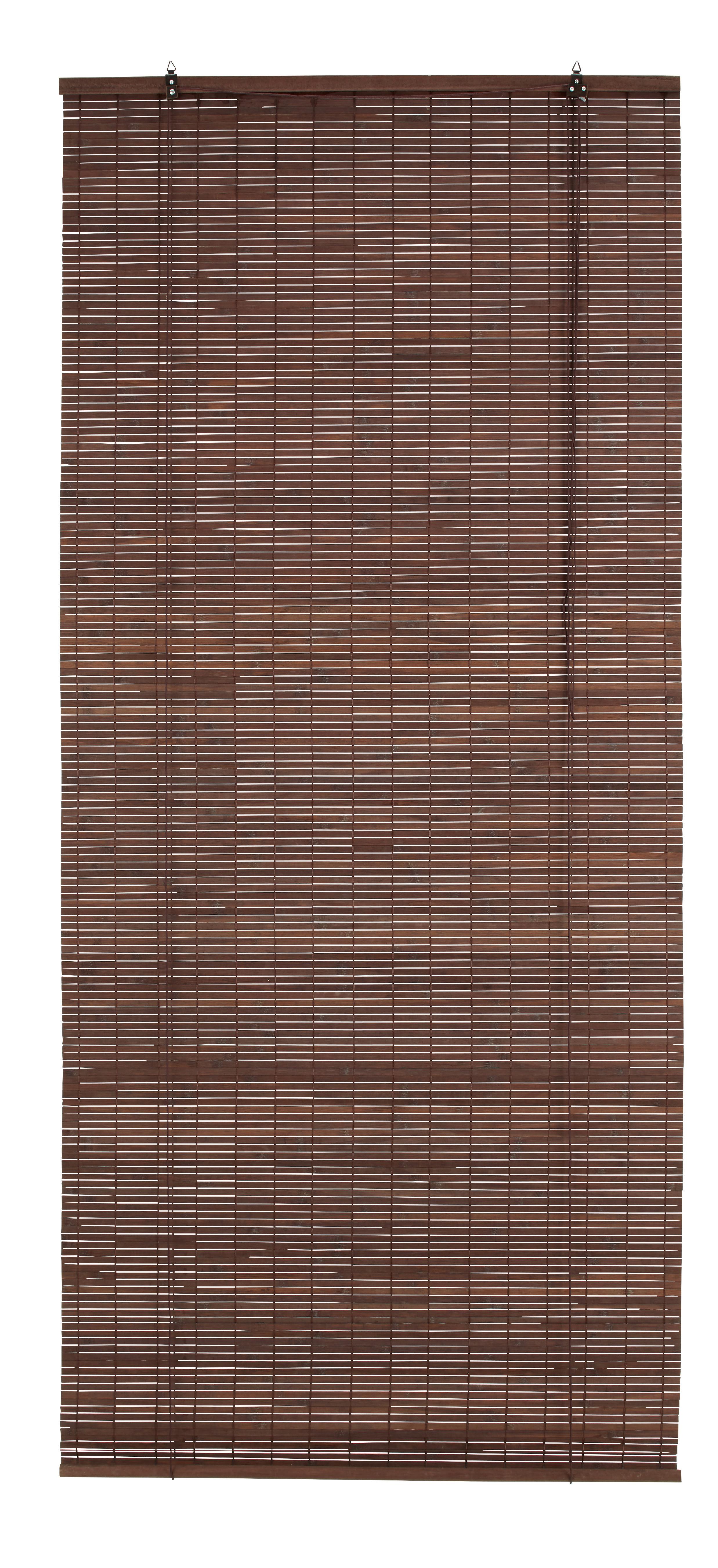 Roleta Woody, 80/180cm, tmavohnedá - tmavohnedá, drevo (80/180cm) - Modern Living