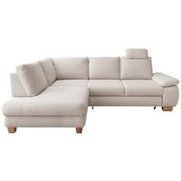 Eckschlafsofa Positano. Beige S: 206x261 Cm - Wildeiche/Beige, MODERN, Textil (206/261cm) - Livetastic