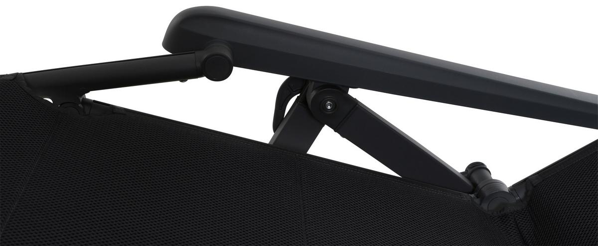 Garten-relaxliegel Klappbar Aluminium - Anthrazit, KONVENTIONELL, Textil/Metall (69/124/84cm) - Siena Garden