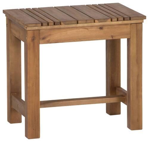 Gartenhocker Echtholz Akaziefarben - Akaziefarben, KONVENTIONELL, Holz (33/45/50cm) - Siena Garden