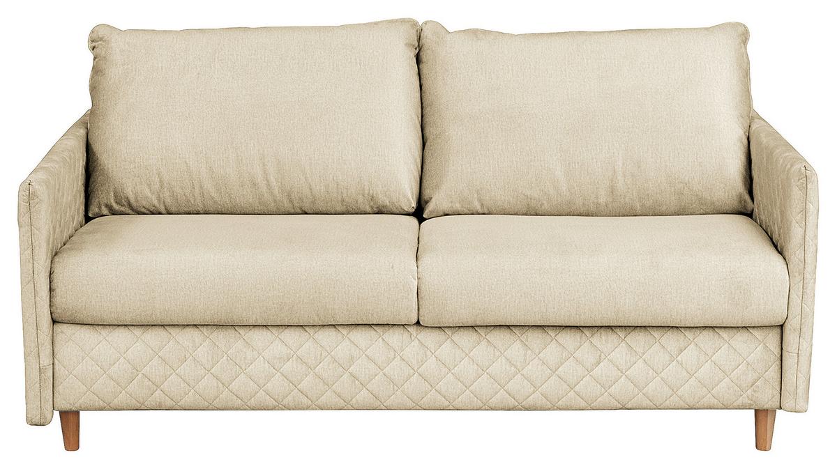 Schlafsofa Sana Beige B: 175 cm - Beige/Naturfarben, Design, Textil (175/95/103cm) - Livetastic