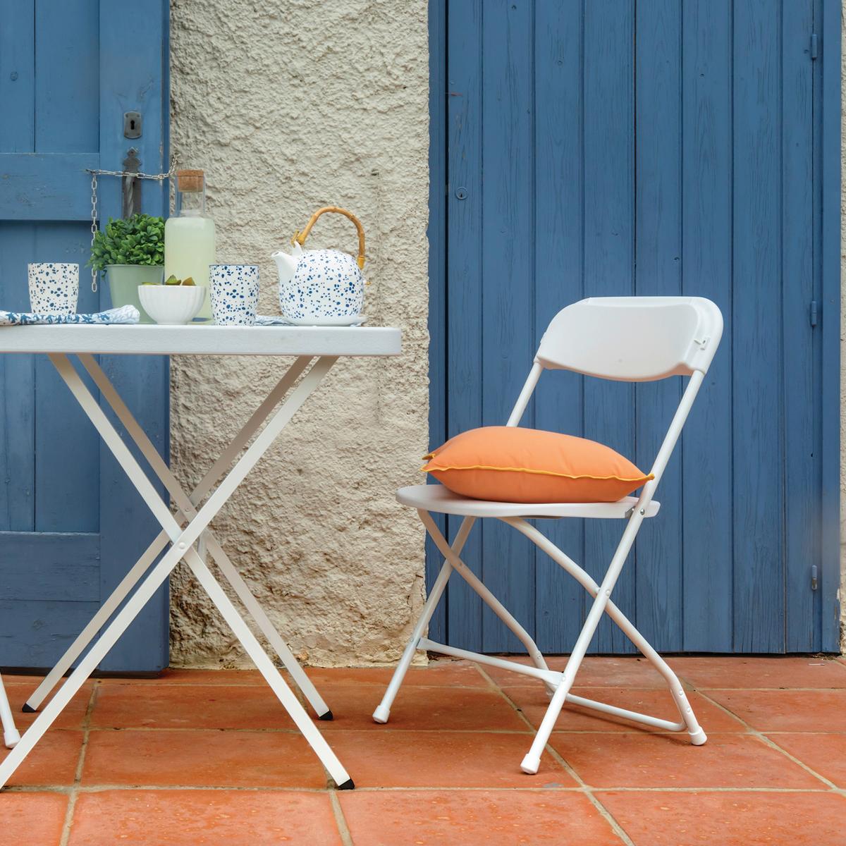 Klappstuhl Tudela Xxl W - Weiß, Basics, Kunststoff (46/80/50cm) - MID.YOU