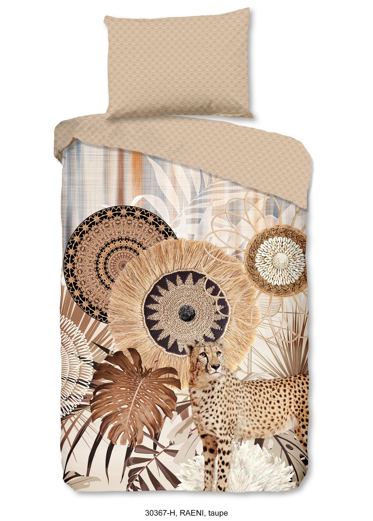 Bettwäsche Raeni Sandfarben Beige 140x200 cm - Sandfarben/Beige, KONVENTIONELL, Textil (140/200cm)