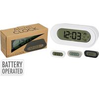 Ébresztőóra 837362590 - fekete/taupe, Basics, műanyag (14,9/5/6,2cm)