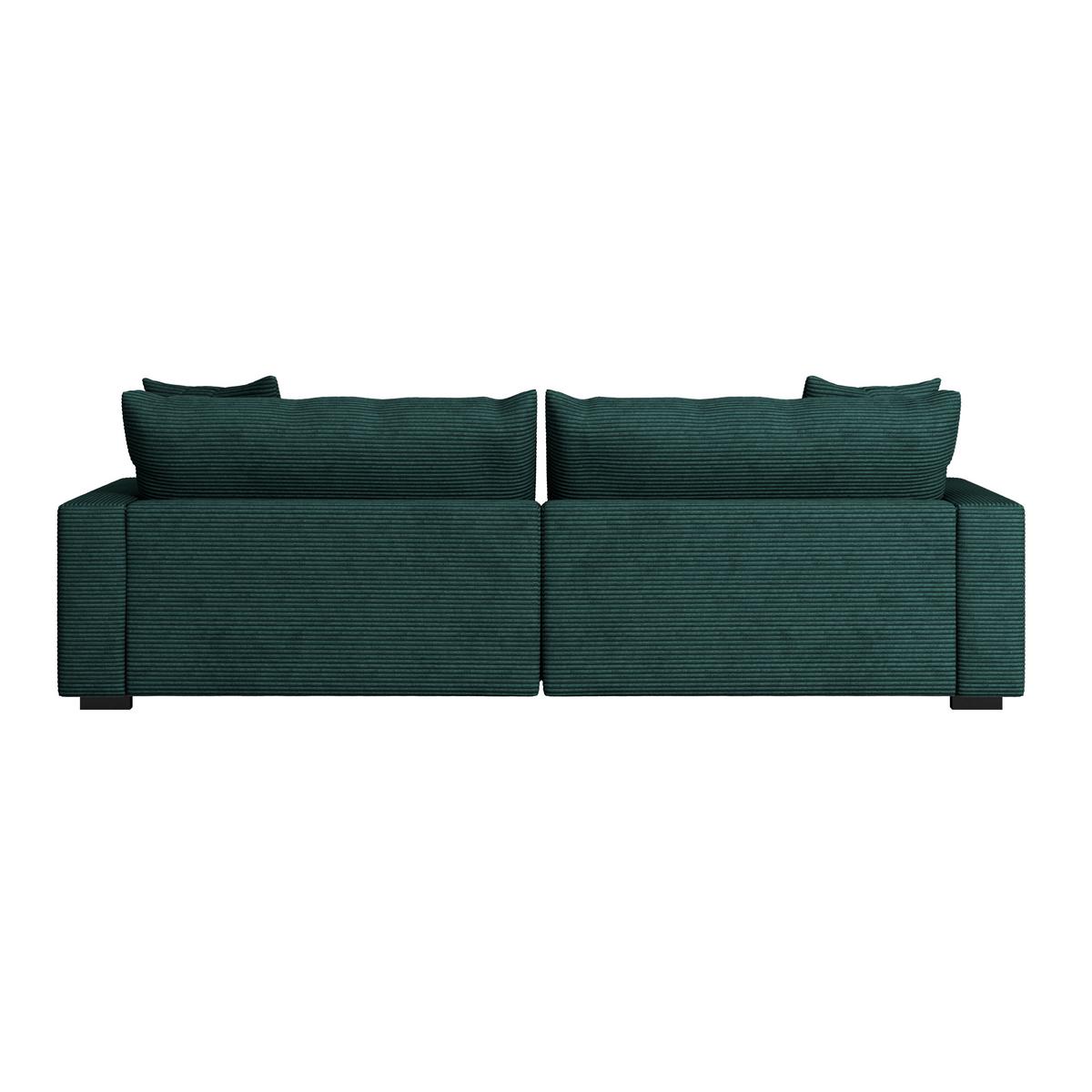 Megasofa Pelle-Megasofa - Waldgrün/Wengefarben, Trend, Textil (261/124cm) - Luca Bessoni