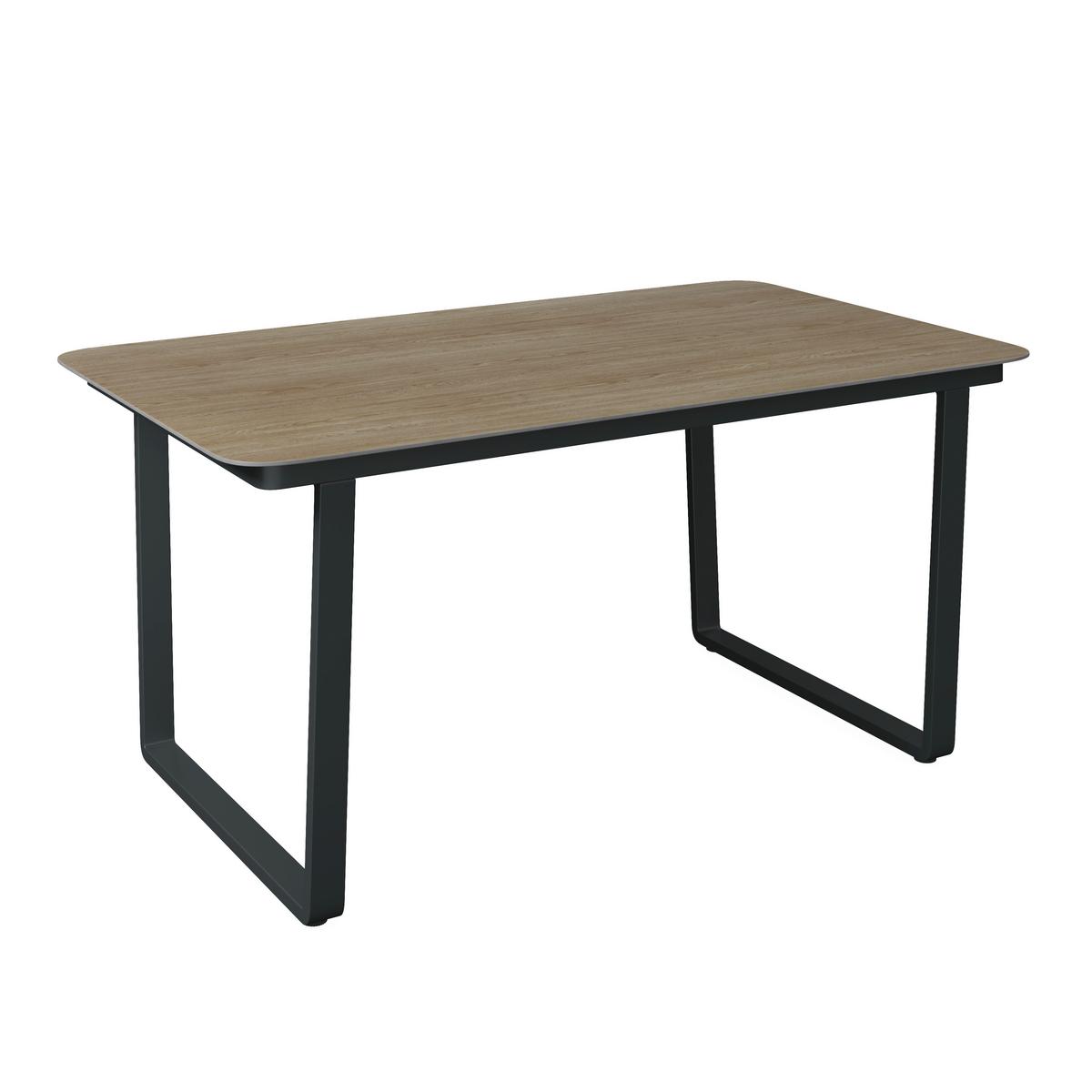 Loungegarnitur Cannes - Dunkelgrau/Anthrazit, MODERN, Kunststoff/Textil (202/236cm) - Beldano