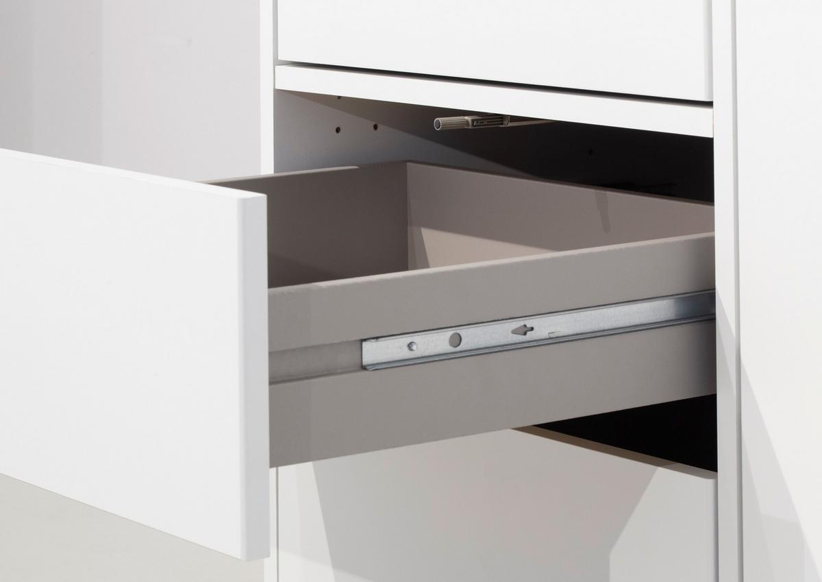 Drehtürenschrank Nabila Weiß Eiche Artisan Dek. - Weiß/Eiche Artisan, MODERN, Holzwerkstoff (140/194/53cm) - Rauch Möbel