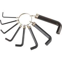 Imbuszkulcs Készlet 8 Részes - ezüst/fekete, Konventionell, fém (1cm)