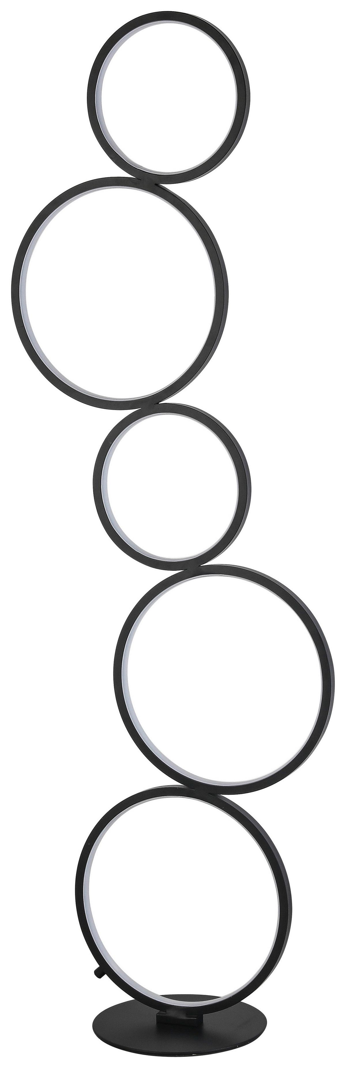 Stojací LED svítidlo Javier, 36 Watt - černá, Moderní, kov/plast (36/115cm) - Moltex