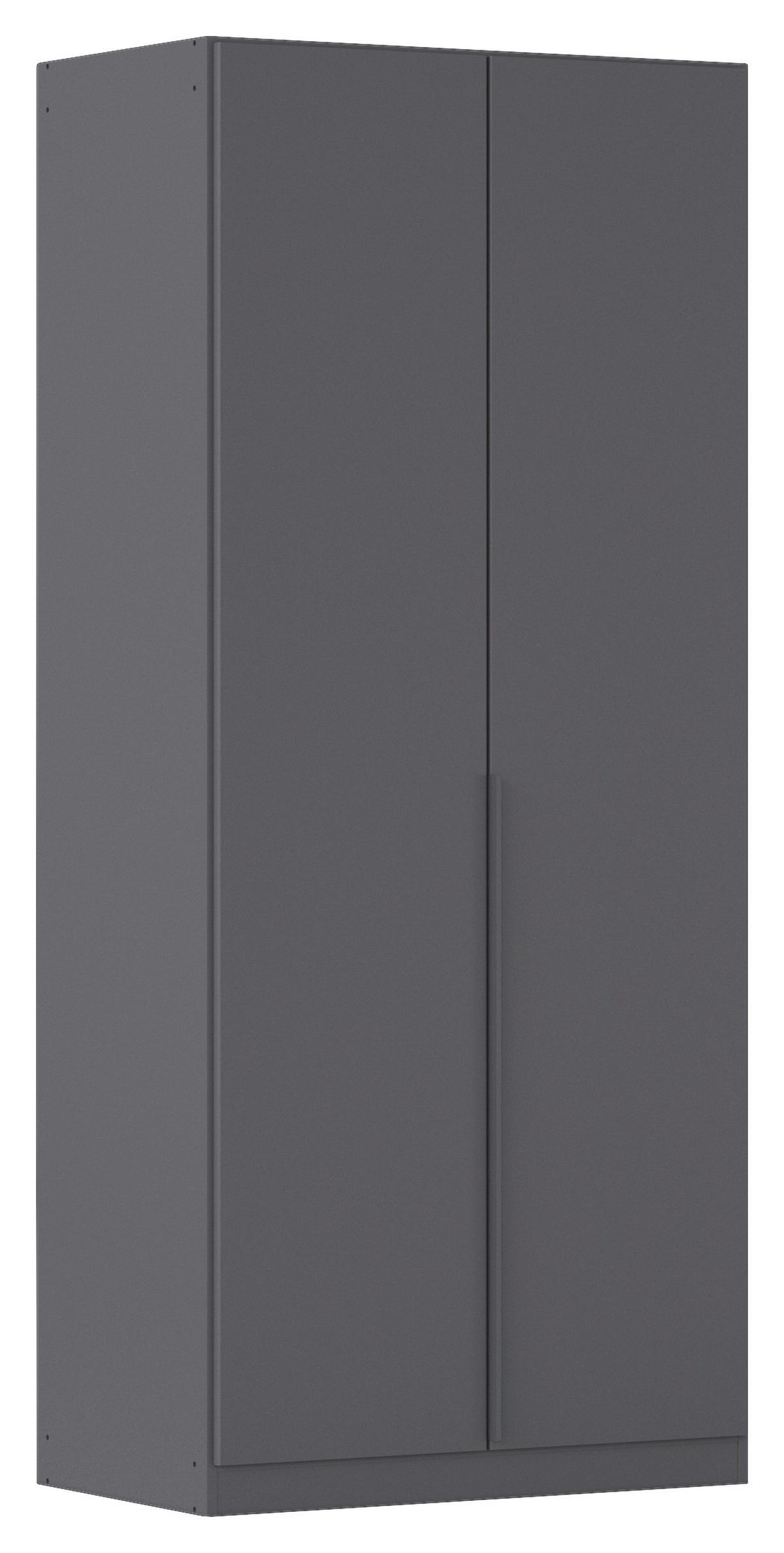 Drehtürenschrank Alabama Grau Metallic B: 91 Cm - Grau, MODERN, Holzwerkstoff (91/229/54cm) - Rauch Möbel