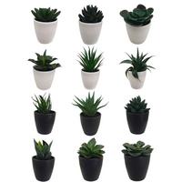 Kunstpflanze Isabella - Weiß/Grün, MODERN, Kunststoff (8/9-16cm) - Luca Bessoni