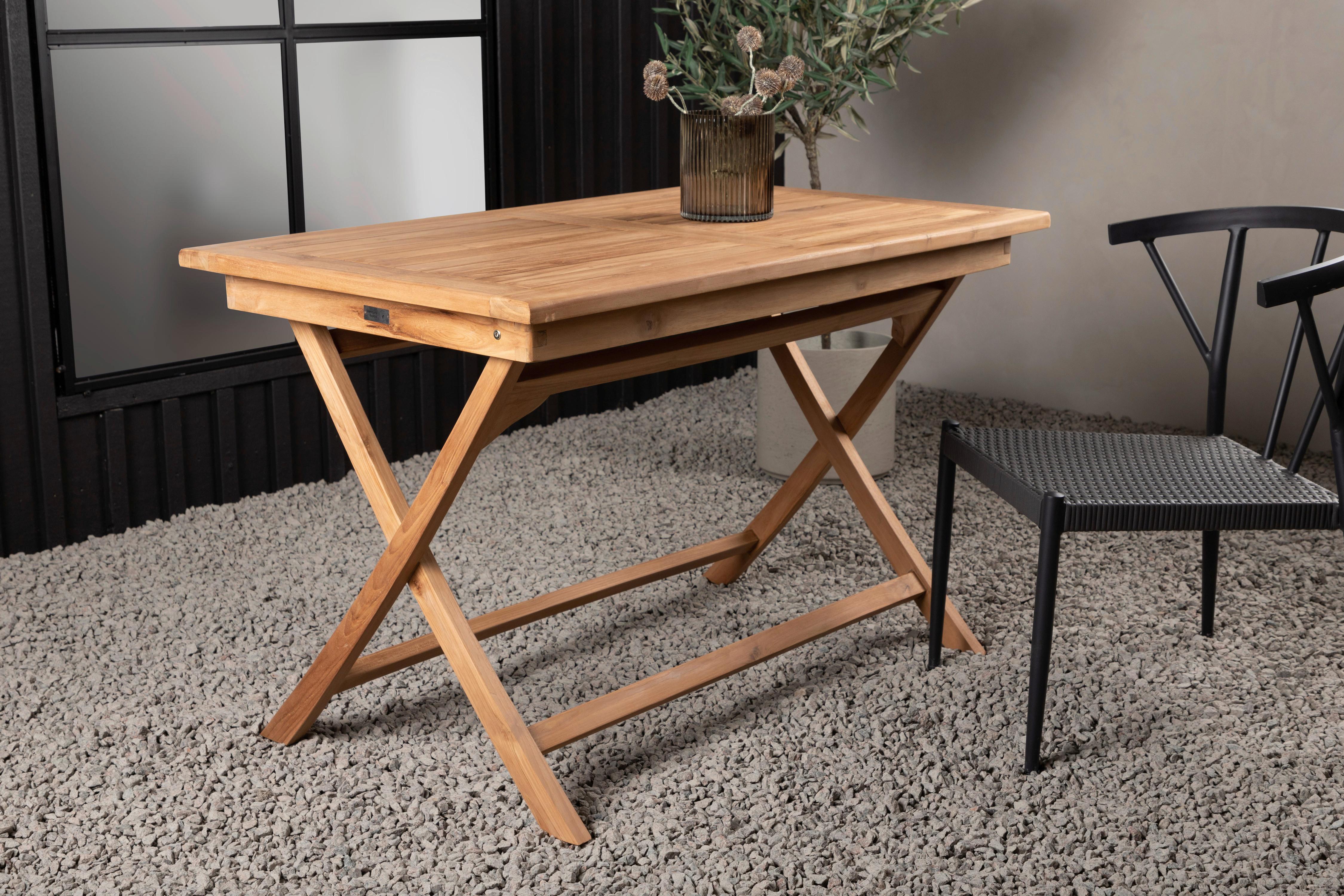 Gartentisch Kenya Teakholz L: 120cm - Teakfarben, KONVENTIONELL, Holz (120/70/75cm) - Gardenson
