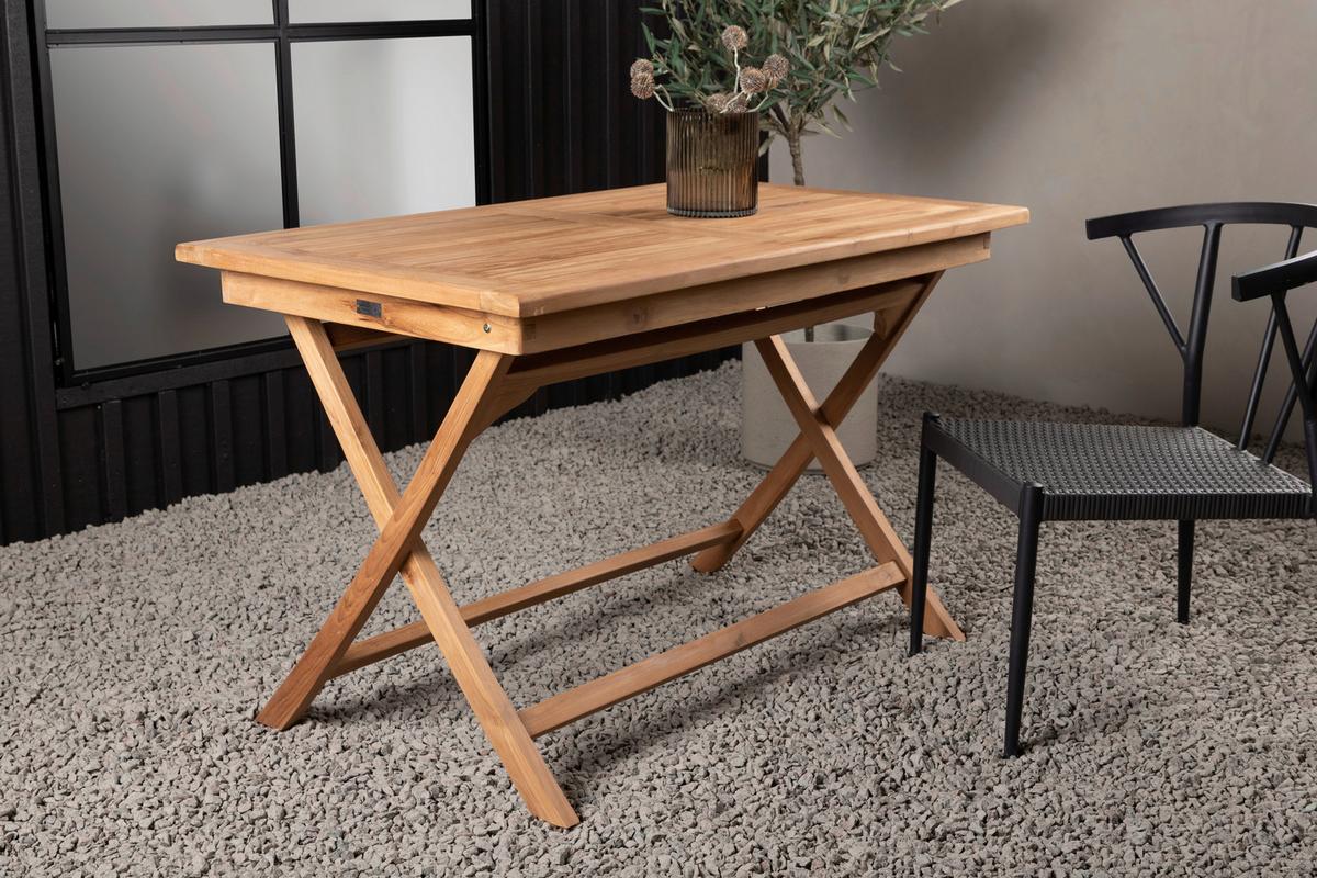 Gartentisch Kenya Teakholz L: 120cm - Teakfarben, KONVENTIONELL, Holz (120/70/75cm) - Gardenson