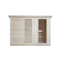 Sauna Vaasa Naturfarben B: 230 cm - Naturfarben, KONVENTIONELL, Holz (310/230/219,5cm) - Sanotechnik