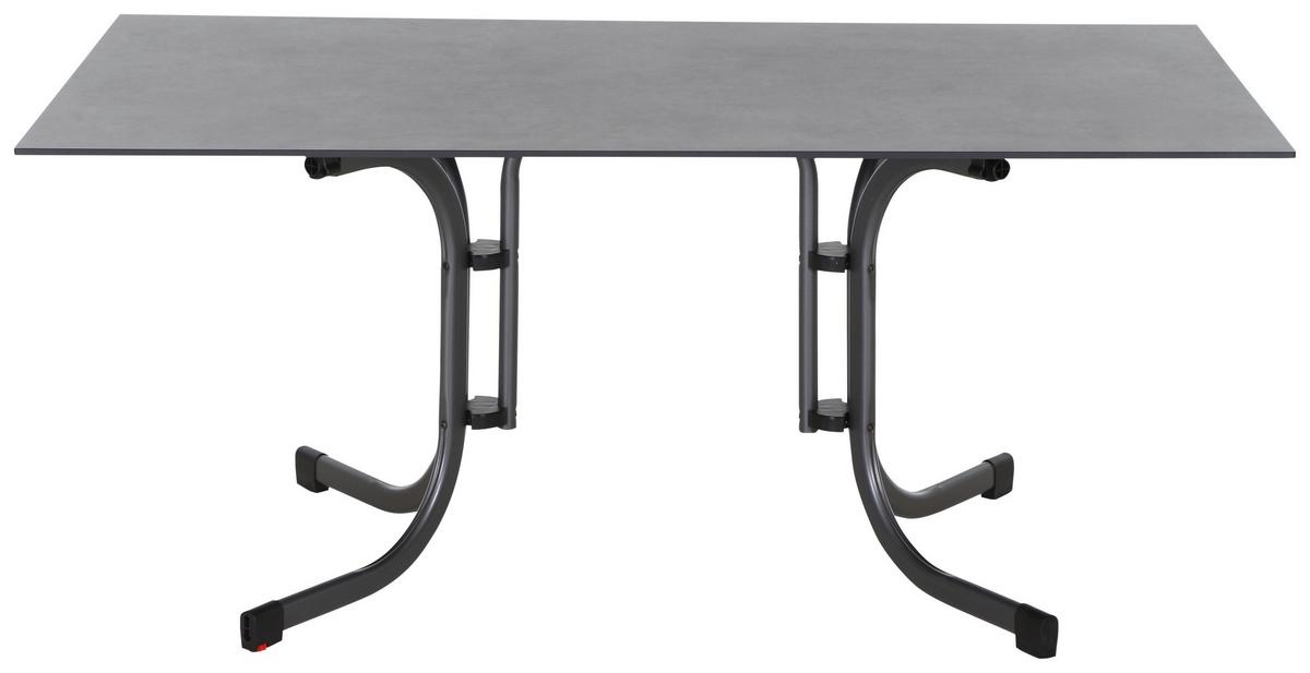 Loungegarnitur 5-Tlg Velia aus Metall - Anthrazit/Schwarz, KONVENTIONELL, Keramik/Textil - Siena Garden
